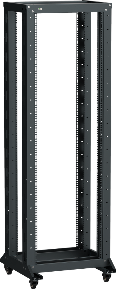 ITK LINEA F Стойка двухрамная на роликах 47U 600х600мм черная