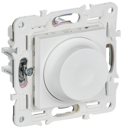 SKANDY Светорегулятор поворотный 600Вт SK-D01W арктический белый IEK