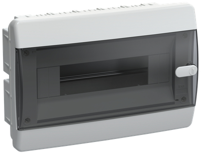 UNION Compact Корпус пластиковый ЩРВ-П-12 IP41 черная прозрачная дверь IEK