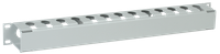 ITK Кабельный органайзер с крышкой 19" 1U, серый
