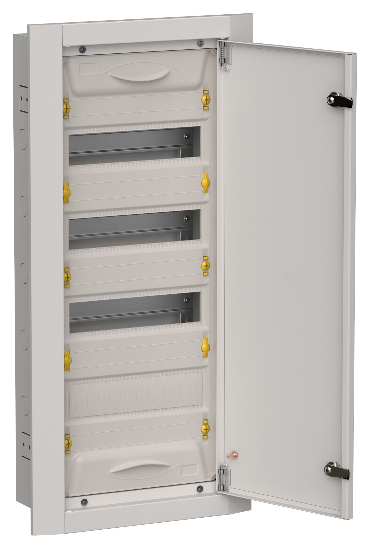 TITAN 5 Корпус металлический ЩРв-48 (1х48) 755х365х130мм IP31 серый (одна дверь) IEK (TI5-50-V-048-31-7035)
