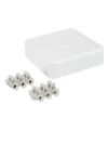 KM41212-01 pull box for surface installation 75x75x20 mm white (6 terminal blocks 6mm2)3