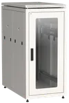 ITK LINEA N Шкаф сетевой 19" 24U 600х1000мм стеклянная передняя дверь задняя перфорированная серый0