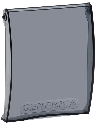 Дверца для корпуса пластикового ЩРН(В)-П-4 черная прозрачная GENERICA