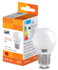 LED Globe G45 400lm 3000K E27 IEK