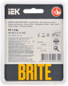 BRITE Рамка 1-местная РУ-1-2-Бр стекло черный RE IEK2