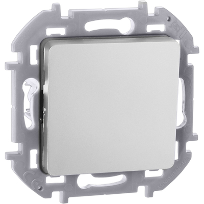 INSPIRIA Переключатель 1-клавишный схема 6 10АХ безвинтовые зажимы алюминий