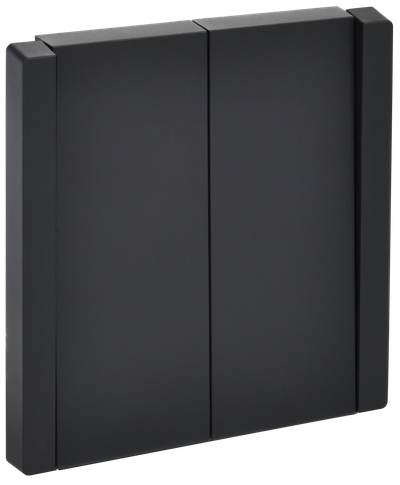 FORTE&PIANO Выключатель 2-клавишный 10А FP105 черный IEK