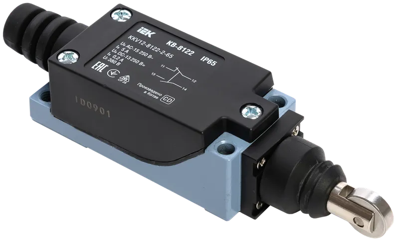 Limit switch KV-8122 vertical push roller IP65 IEK