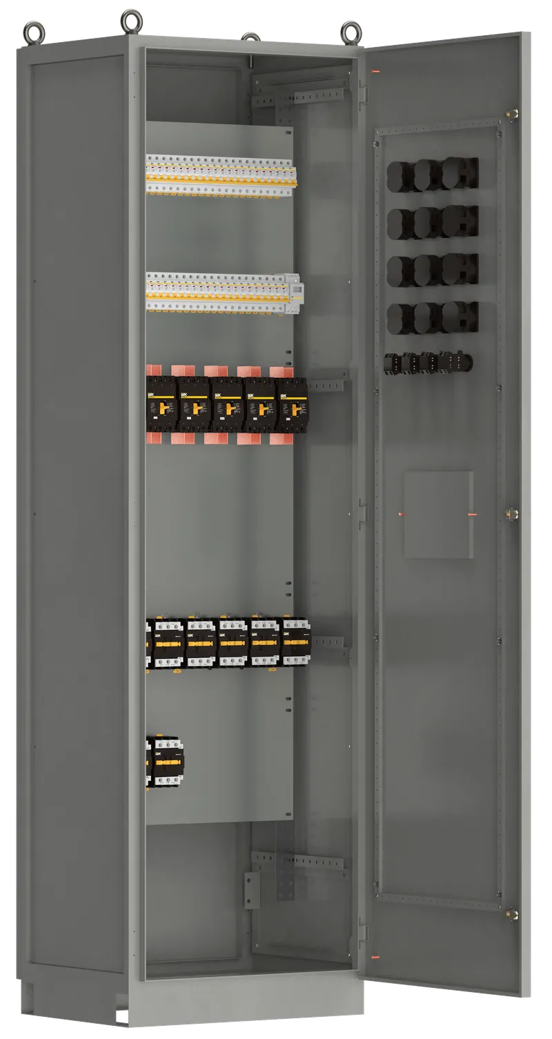 Панель распределительная ВРУ-8503 2Р-144-30 выключатели автоматические 3Р 10х63А 1Р 24х63А IEK