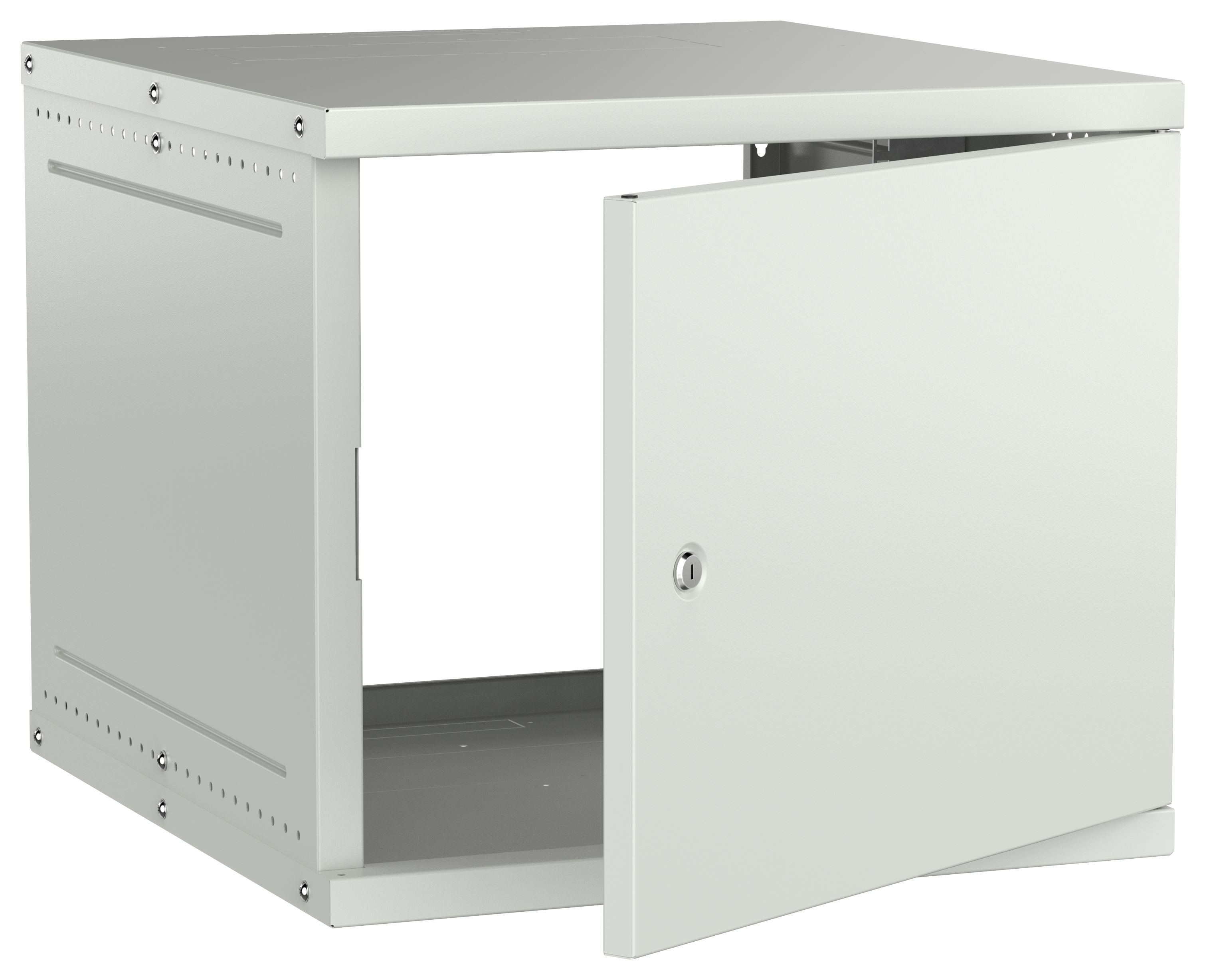 Шкаф настенный 19" 9U 600х650мм металлическая дверь серый GENERICA (LWE3-09U67-MF-G)