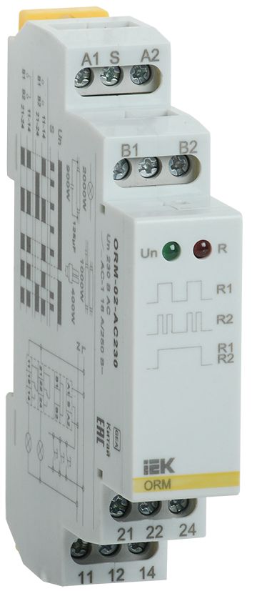 Реле импульсное ORM 2 контакта 230В AC IEK (ORM-02-AC230)