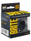 BRITE Socket outlet 1-gang grounded with protective shutters 16A with USB A+C 18W RYush11-1-BrG graphite IEK6