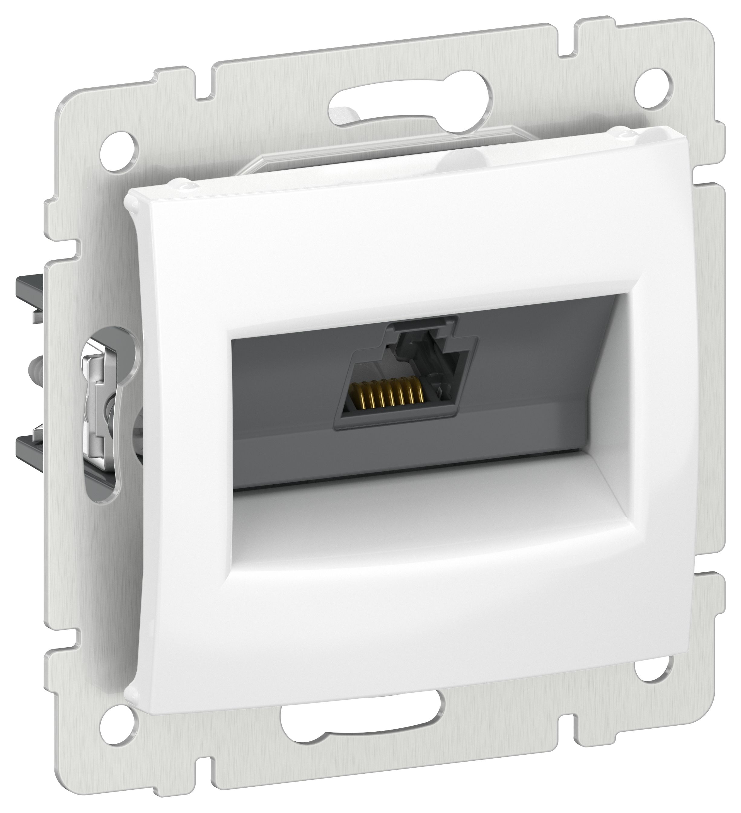IEKVALENA Розетка компьютерная RJ45 категория 5Е UTP 6942861 белый IEK