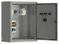 Ящик управления освещением ЯУО9601-3474 автоматические выключатели 3P 1х32А 1P 1х1А контактор 1х25А таймер фотореле IEK