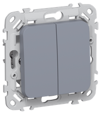 FLITE Выключатель жалюзи с блокировкой 10А ВЖ42-2-0-ФлМ маренго IEK