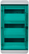 TEKFOR Корпус пластиковый КМПн-36 IP65 зеленая прозрачная дверь IEK2