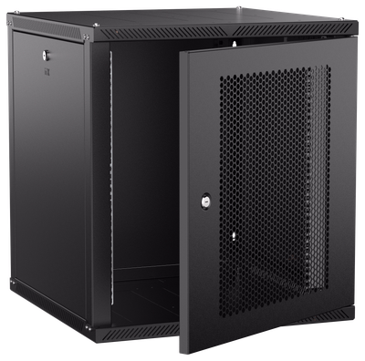 ITK LINEA W Шкаф настенный 12U 600х600мм дверь перфорированная черный 2.0