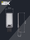 Светильник светодиодный консольный ДКУ 1011-120Ш 5000К IP65 IEK6