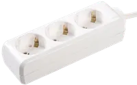 Extension cord U 03 3 sockets 2P+PE/1,5meters 3x1mm2 16A/250V IEK