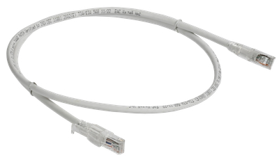 ITK Коммутационный шнур кат.6A UTP LSZH 0,5м standart с ленточным замком белый