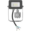 LED floodlight SDO 07-10D gray with Motion Sensor IP44 IEK2