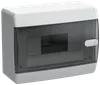UNION Compact Корпус пластиковый ЩРН-П-8 IP41 черная прозрачная дверь IEK0