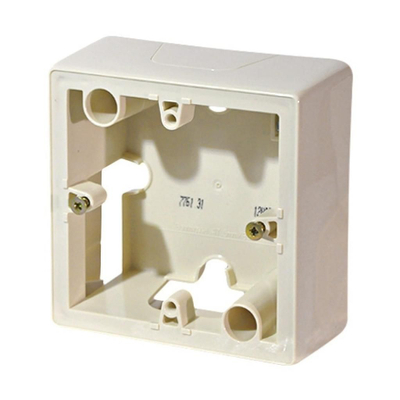 VALENA Коробка для накладного монтажа 1-местная слоновая кость