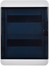 TEKFOR Корпус пластиковый КМПн-24 IP65 черная прозрачная дверь IEK2