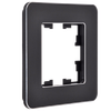 BRITE Рамка 1-местная РУ-1-1-Бр металл черный RE IEK4