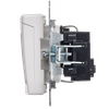 BRITE Розетка 1-местная с заземлением с защитными шторками и крышкой 16А IP20 РСбш10-3-БрБ белый IEK6