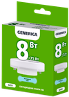 Лампа светодиодная T80 таблетка 8Вт 230В 6500К GX53 GENERICA1