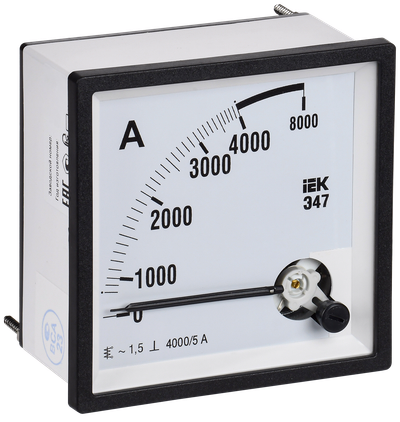 Амперметр Э47 4000/5А класс точности 1,5 96х96мм IEK