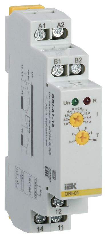 Реле контроля тока ORI 1,6-16А 24-240В AC/24В DC IEK (ORI-01-16)
