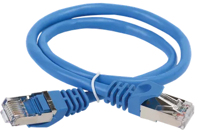 ITK Коммутационный шнур (патч-корд) кат.5E FTP LSZH 0,5м синий