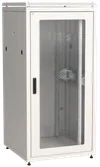 ITK LINEA N Шкаф сетевой 19" 33U 800х800мм стеклянная передняя дверь задняя металлическая серый0