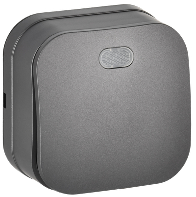 GLORY Выключатель 1-клавишный для открытой установки с индикацией 10А ВС20-1-1-ХСм сталь матовый IEK