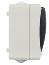 ФОРС Выключатель 2-клавишный для открытой установки 10А IP54 ВС20-2-0-ФСр серый IEK3
