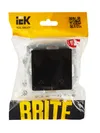 BRITE Blinds switch 10A VC10-1-5-BrB black IEK5
