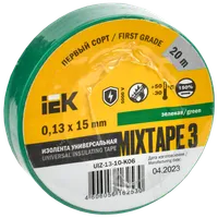 MIXTAPE 3 Insulating tape 0.13x15mm green 20m IEK
