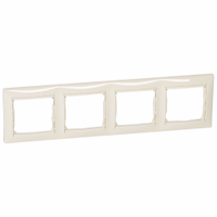 VALENA DIY Рамка 4-местная слоновая кость