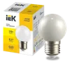 LIGHTING Лампа светодиодная декоративная G60 шар 3Вт 230В теплый белый E27 IEK0