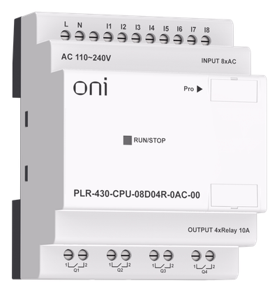 PLC 430 CPU module 8 DI 4 RO 220V AC without ONI shield