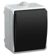 ФОРС Выключатель 1-клавишный проходной для открытой установки 10А IP54 ВС20-1-0-ФСр серый IEK0