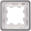 BRITE Рамка 1-местная РУ-1-1-Бр металл титан RE IEK6