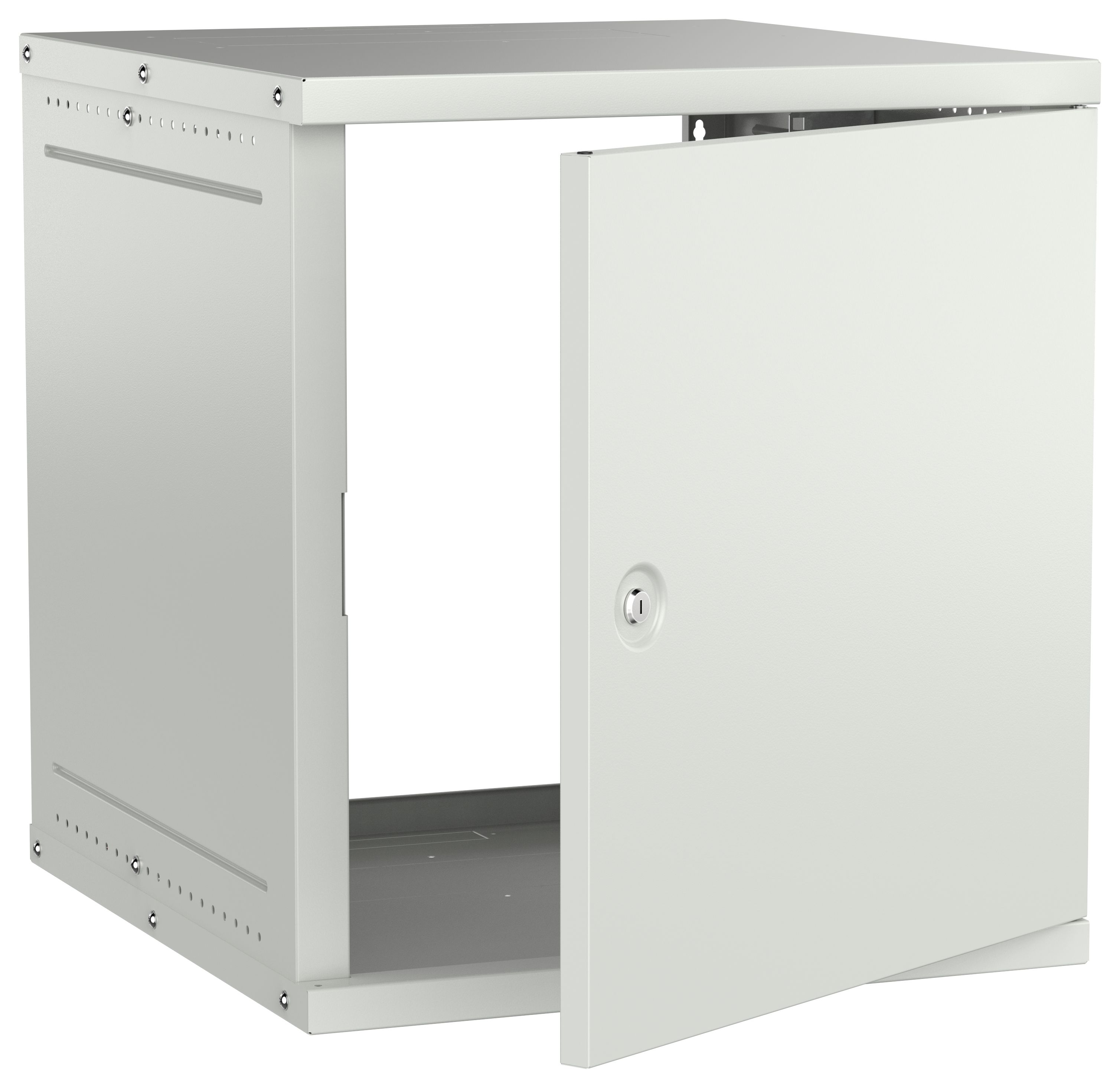 Шкаф настенный 19" 12U 600х650мм металлическая дверь серый GENERICA (LWE3-12U67-MF-G)