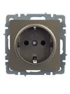 BRITE Socket with ground with shutters 16A PC14-1-0-BrCh champagne IEK1