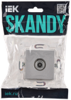 SKANDY Розетка TV оконечная SK-A12S серебряный IEK1