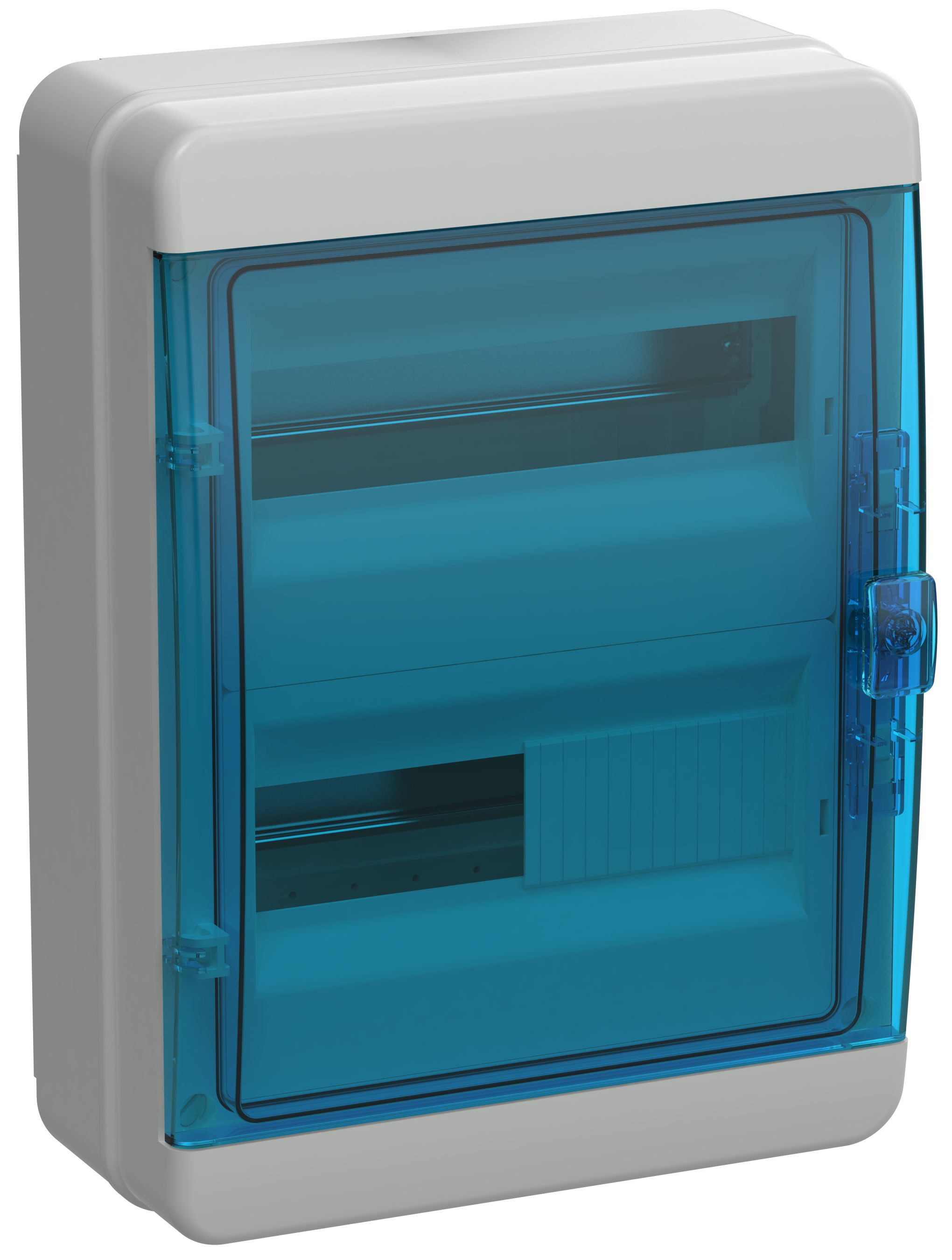 TEKFOR Корпус пластиковый КМПн-24 IP65 синяя прозрачная дверь IEK (TF5-KP72-N-24-65-K03-K07)