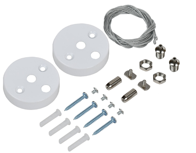 PRO Комплект для подвесного монтажа для светильника светодиодного линейного белый IEK